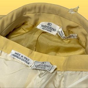 Valentino 80s White/Yellow Pant Suit